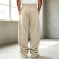 thumbnail image 5 of GERsome Wide Leg Sweatpants with Pockets Men's Open Bottom Pants Drawstring Waist Athletic Sweat Pants, 5 of 9