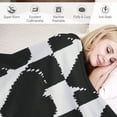 thumbnail image 3 of Vivilland Blanket - Fuzzy Checkerboard Blanket Bed, Living Room Sofa, Super Soft and Comfortable Blanket, High end Warm Blanket, 3 of 6