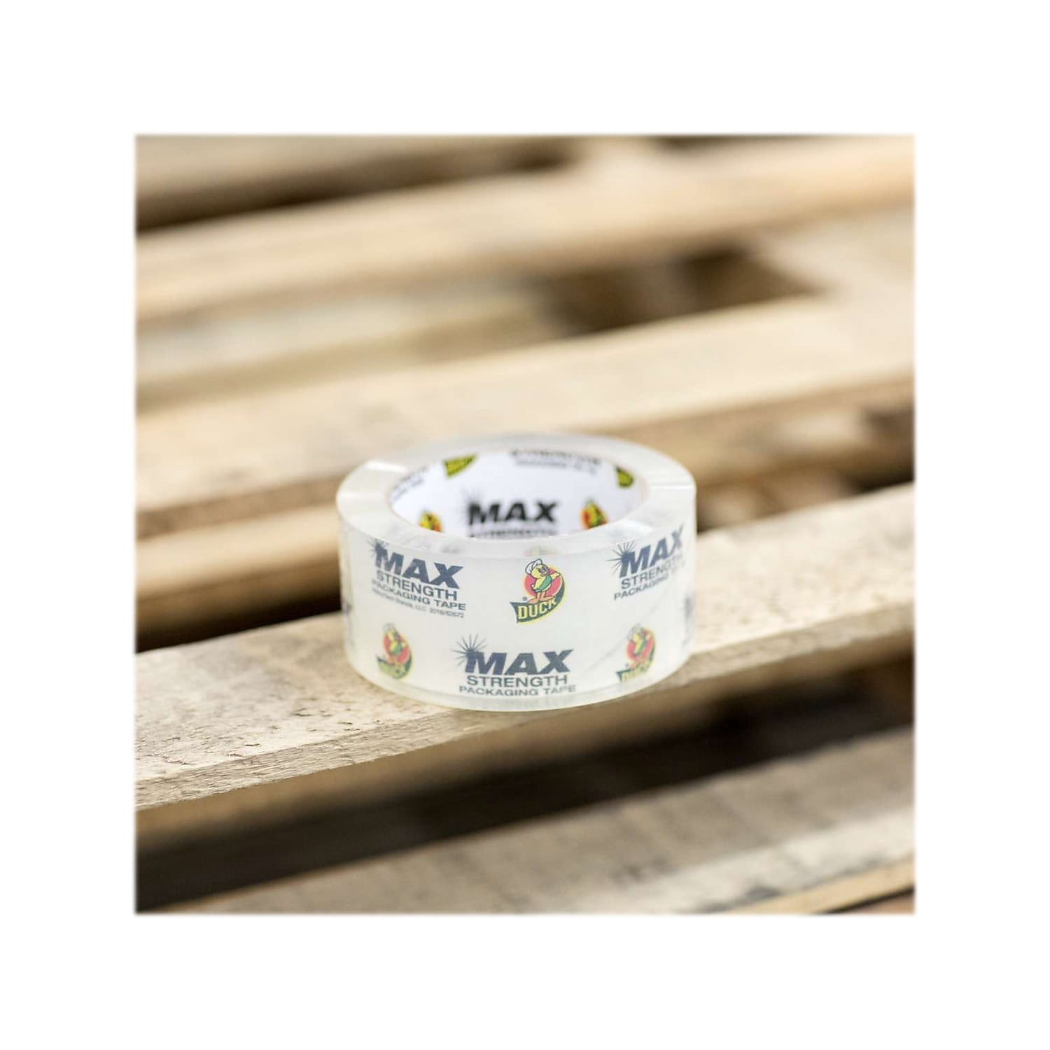 Duck Max Strength Heavy-Duty Packing Tape 1.88" x 54.6 yds. Clear 6/Pack (241513)