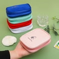 thumbnail image 5 of Small Empty First Aid Bag, Portable Travel Pill Bag, Zippered Pouches, Small Medicine Bag, Compact Travel Medicine Pouch Zippers Cute Pill Pocket for Travel Home, Red, 5 of 8