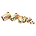 thumbnail image 3 of Keenso Rivet Nuts, M3/4/5/6/8/10/12 Fastener Hardware Insert Nutsert, 220Pcs Rivet Nuts Rivet Nuts Set, Color‑Plated Zinc Rivet Nut For Metal Plates Pipes, 3 of 8