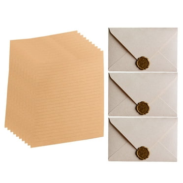 DIY Kits Kraft Envelopes Classic Aged Paper Vintage Stationary Stationery Printing Invitation Card Student