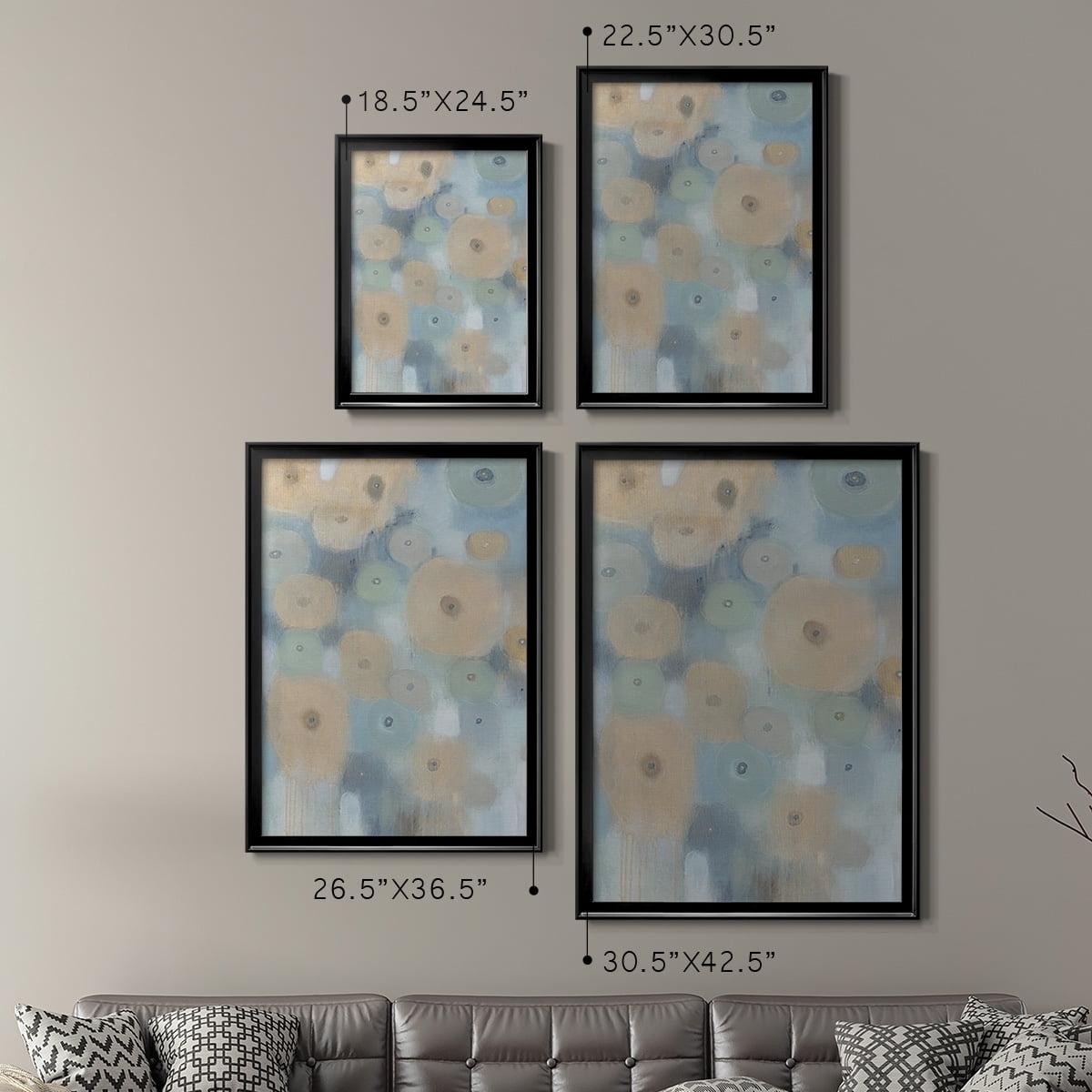 Spinning Wheels I Premium Framed Print, in Gold, Black, or Silver - Ready to Hang