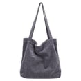 thumbnail image 2 of MesaSe Femmes Sac à Bandoulière en Velours Côtelé Grande Capacité de Mode Simple Clés Téléphone Portable Sac à Main Réutilisable, 2 of 10