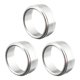 thumbnail image 2 of (Especificación de ventas, notas de pedido: un juego) Anillo de perilla de aire acondicionado adecuado para Subaru Forester WRX XV 09-16 [3 piezas plateadas], 2 of 8