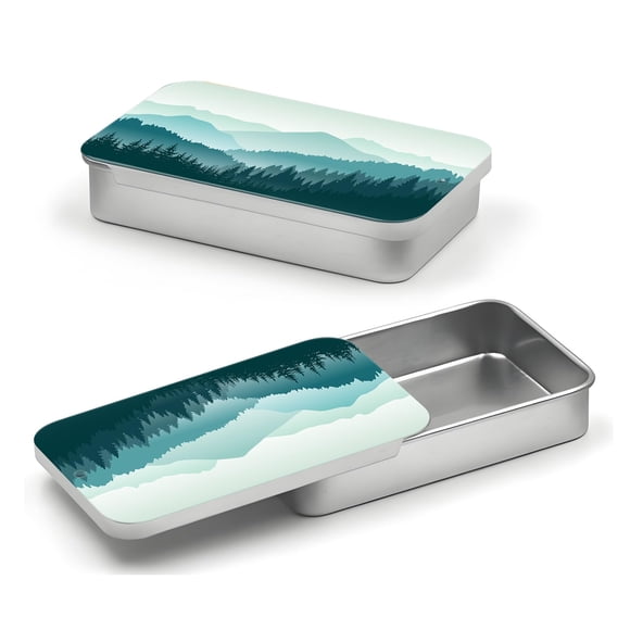 Estuche para hilo dental POTYHDC, caja de hojalata reutilizable para viaje