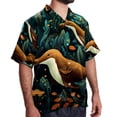 thumbnail image 2 of Platypus Men's Hawaiian Printed Short Sleeve Button Down Casual Beach Shirt's, Unisex, 2 of 6