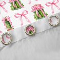 thumbnail image 4 of Manfei Cartoon Food Print Blackout Curtains,Cute Pink Bowknot Window Curtains Pack of 2 (38x45 Each), 4 of 6