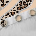 thumbnail image 4 of Homewish Fashion Cheetah Print Black Out Curtains, Leopard Wildlife Curtains Pack of 2 (42x63 Each), Brown Abstract Stripes Bedroom Curtains, Blackout Curtains Home Decor, 4 of 6
