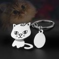 thumbnail image 2 of 2 unidades de llavero de gato encantador, llavero de gato con cabeza móvil divertida, llaveros de animales para bolsa de regalo de cumpleaños, decoración para llaves Rojo Verde, 2 of 5