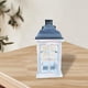 thumbnail image 5 of Faroles tradicionales de madera, portavelas, centro de mesa para bodas, farol de viento blanco 28x13x13CM, 5 of 8