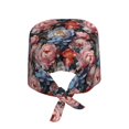 thumbnail image 2 of Gaeub Rose Flowers Print Cleaning Working Cap,Unisex Scrub Cap Nurse Hat,No-Slip Scrub Cap for Men & Women, 2 of 7