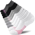 thumbnail image 1 of Calcetines No Show Cuangya para correr, 5 pares, gruesos y acolchados, 1 of 5