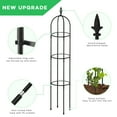 thumbnail image 4 of Urban Deco Garden Trellis for Potted Plants,Tower Obelisk Plant Support ,6 ft Tall Durable Tomato Cage Plant Stakes for Climbing Plants, Indoor & Outdoor Climbing Vines and Flowers Stands(2 pcs), 4 of 7