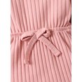 thumbnail image 5 of Infant Baby Girls 2 Piece Outfits Solid Color Long Sleeves Romper Jumpsuit and Cute Headband, 5 of 9