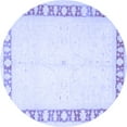 thumbnail image 1 of Ahgly Company Indoor Round Oriental Blue Traditional Area Rugs, 6' Round, 1 of 4