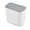 White 7L, variant on Wall Mounted Trash Can 1.8 Gallon - Under Cabinet Compost Bin with Stainless Steel Lid,Under Sink Compost Bin ,Space Saving Kitchen Garbage Can for Cabinet Door, Sink, RV, Office