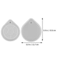 thumbnail image 2 of 2pcs Epoxy Molds Craft Coaster Jewelry Making Tools Resin Mold Diy Tea Tray Mold, 2 of 3