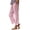 Hot Pink, variant on Women's Casual Striped Pants with Pockets Comfortable Loose Fit Everyday Trousers for Relaxed Style