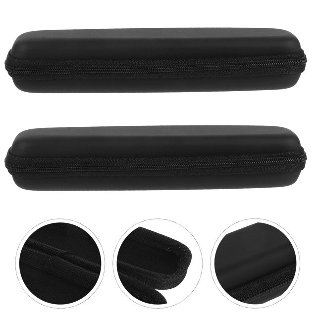 BESTYASH 2Ud Estuche Rígido Para Armónica Negro Con Protección Contra Golpes Y Cierre De Cremallera