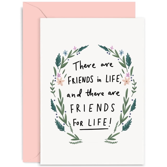 Tarjeta de amistad Old English Co. «Amigos de por vida» para ella