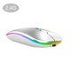 thumbnail image 1 of Ratón de ordenador inalámbrico recargable, rueda de desplazamiento de metal silencioso, ratón, PC, accesorios para ordenador portátil Advancent EL4587-04B, 1 of 2