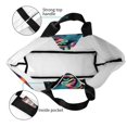 thumbnail image 4 of Balery Colorful Flower Tiger Bolsa Tote Estilo Estético con Cremalleras, Bolsa de Hombro, Bolsa de Compras Grande y Plegable, 4 of 8