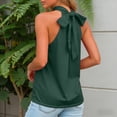 thumbnail image 4 of enyan Sweater Vest Women,Womens Tank Tops Eyelet Loose Casual Summer Tops Crew Neck Basic Sleeveless Shirts Trendy 2026,Dark Green,S, 4 of 7