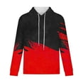 thumbnail image 6 of M-4X Plus Size Hoodies for Men with Pocket Big & Tall Fleece Lined Sweatshirts Mens Trendy Color Block Pullover Long Sleeve Thermal Hoodie Tops, 6 of 6
