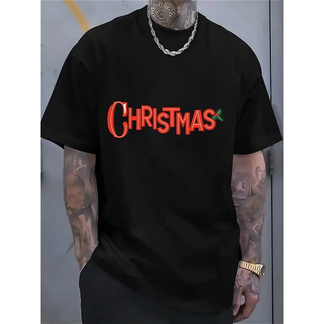 T-shirts Essential Tees - Men's Casual Short Sleeve Print T-Shirt for Warm Weather - Breathable, Soft, and Comfortable Fashion Apparel, 100% Cotton, Casual Sporty Tee, Comfy Tee
