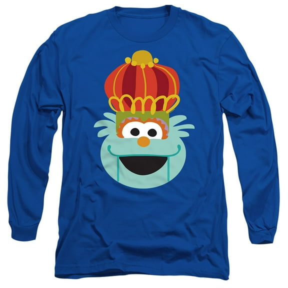 Sesame Street Christmas Nutcracker Rosita Unisex Adult Long-Sleeve T Shirt (2X-Large) Royal Blue