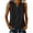 Black, variant on Fengghao Linen Tops for Women Dressy Tank Tops for Women Women's Linen Sleeveless V-Neck Henley Top Summer Solid Color Casual Lightweight Blouse For Beach Daily Wear Mint Green XXL
