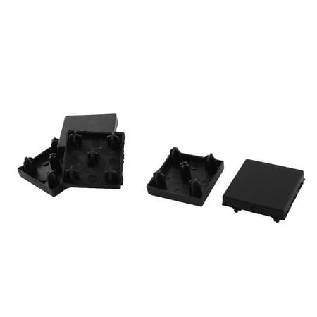 - Rectangle Aluminum Profile Part Black End End Cap 30mm x 30mm 5 Pcs