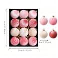 thumbnail image 3 of Hanging Ball Ornaments for Christmas Tree, Plastic Holiday Decorations Set, 3 of 7
