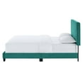 thumbnail image 6 of Tufted Platform Bed Frame, Twin Size, Velvet, Teal Blue, Modern Contemporary Urban Design, Bedroom Master Guest Suite, 6 of 8