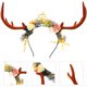 thumbnail image 4 of Navidad grandes diademas de asta ramas flores diadema ramas de árbol pelo de hadas, 4 of 5