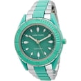 thumbnail image 1 of Anne Klein Silver-Tone Solar Powered Recycled Ocean Plastic Bracelet Ladies Watch, 1 of 3