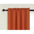 thumbnail image 2 of 1 PAIR R64 brick blackout elegant lined thermal lined window treatment matte solid color rod pocket easy to hang 35" wide x 84" lenght each panel, 2 of 4