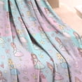 thumbnail image 3 of Pastel Princess Pattern Blanket,Comfortable Soft Flannel Throw Blanket,All Season,Warm Lightweight Blankets for Sofa Bed Couch Living Room Chair,30"x40", 3 of 4