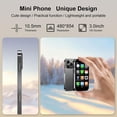 thumbnail image 3 of Mini Phone 2G+16GB Smartphone 3.0 Inch Android 8.1 3000mAh Small Mobile Phone Student Pocket Cell Phone Dual SIM GPS Face ID(Purple), 3 of 7