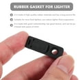 thumbnail image 2 of HOMEMAXS 15 Pcs Gasket Lighter Oil Pad Lighter Anti-dry Pad 3.5X1.1X0.4CM Black, 2 of 8