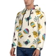 thumbnail image 3 of Sikiie Travel Elements Men's Hoodie, Essentials Hoodie, Sweatshirt, Pullover Hooded Sweatshirt for Men-3X-Large, 3 of 7