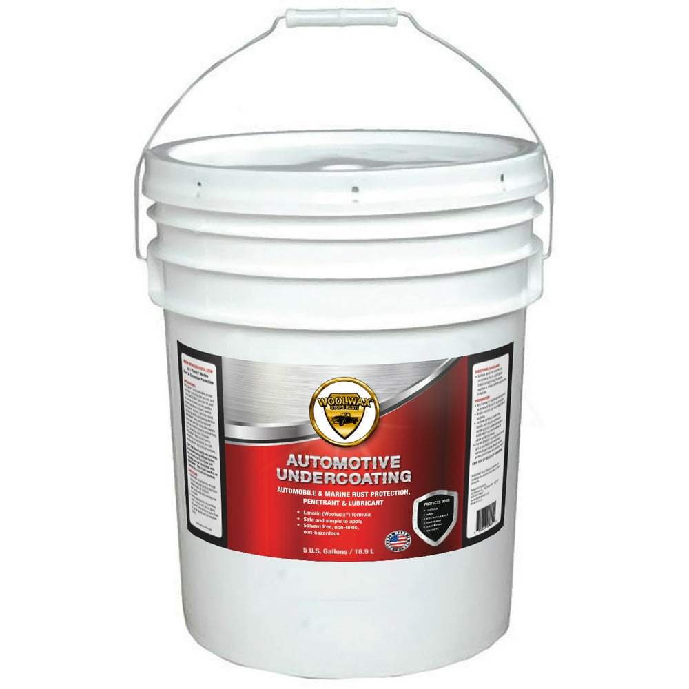 WOOLWAX® Lanolin Auto/Truck Undercoating 5 Gallon Pail. Straw (clear