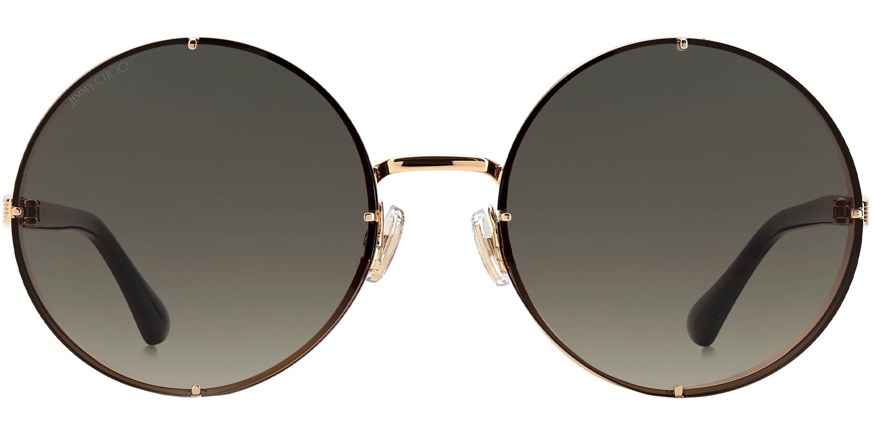 Jimmy Choo Round Metal Sunglasses – Gold Tone Free Shipping! Jimmy Choo Lilo Women main image 2