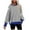 Blue, variant on Aofany Pullover Sweatshirt for Women, Long Sleeves Stripes Tunic Tops Crewneck Hoodless Tunic Tops Casual Sweatshirt