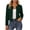Army Green, variant on Womens Cropped Cardigan Jackets Fashion Slim Fit Pleated Open Front Coat Casual Crewneck Long Sleeve Jackets for Work Travel Army Green Medium