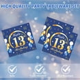 thumbnail image 4 of Happy Birthday Decorations for Boys13 Year Old Party Decorations Disposable Tableware Include 13th Birthday Plates and Napkins for Official Teenager 13th Birthday Party, 4 of 6