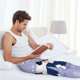 thumbnail image 5 of Fotbe Bernese Mountain Dog Sitting Bath Tub Pantalones de Pijama para Hombre, Pantalones de Dormir, Pantalones de Casa con Cintura Ajustable y Bolsillos-3X-Large, 5 of 6