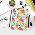 thumbnail image 6 of FMSHPON Floral Rose Flowers Colorful Clipboard Hardboard Wood Nursing Clip Board and Pull for Standard A4 Letter 13x9 inches, 6 of 7