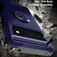 thumbnail image 2 of Nalacover For Google Pixel 7 Pro Slim Case,Luxury Hybrid Hard PC and TPU Rugged Bumper 3-In-1 Rotatable Magnetic Ring Kickstand Four Corner Guard Shockproof Anti-Scratch Back Phone Cover.Blue, 2 of 8